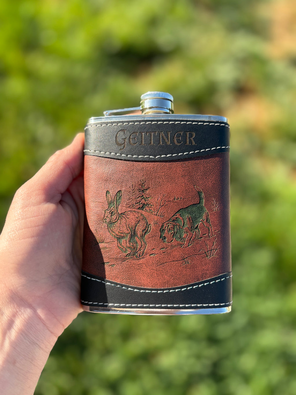 Leather Wrapped Flask