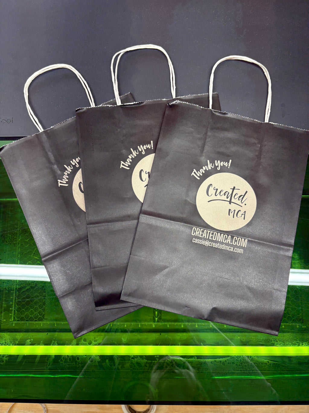 Customized logo shopping bags