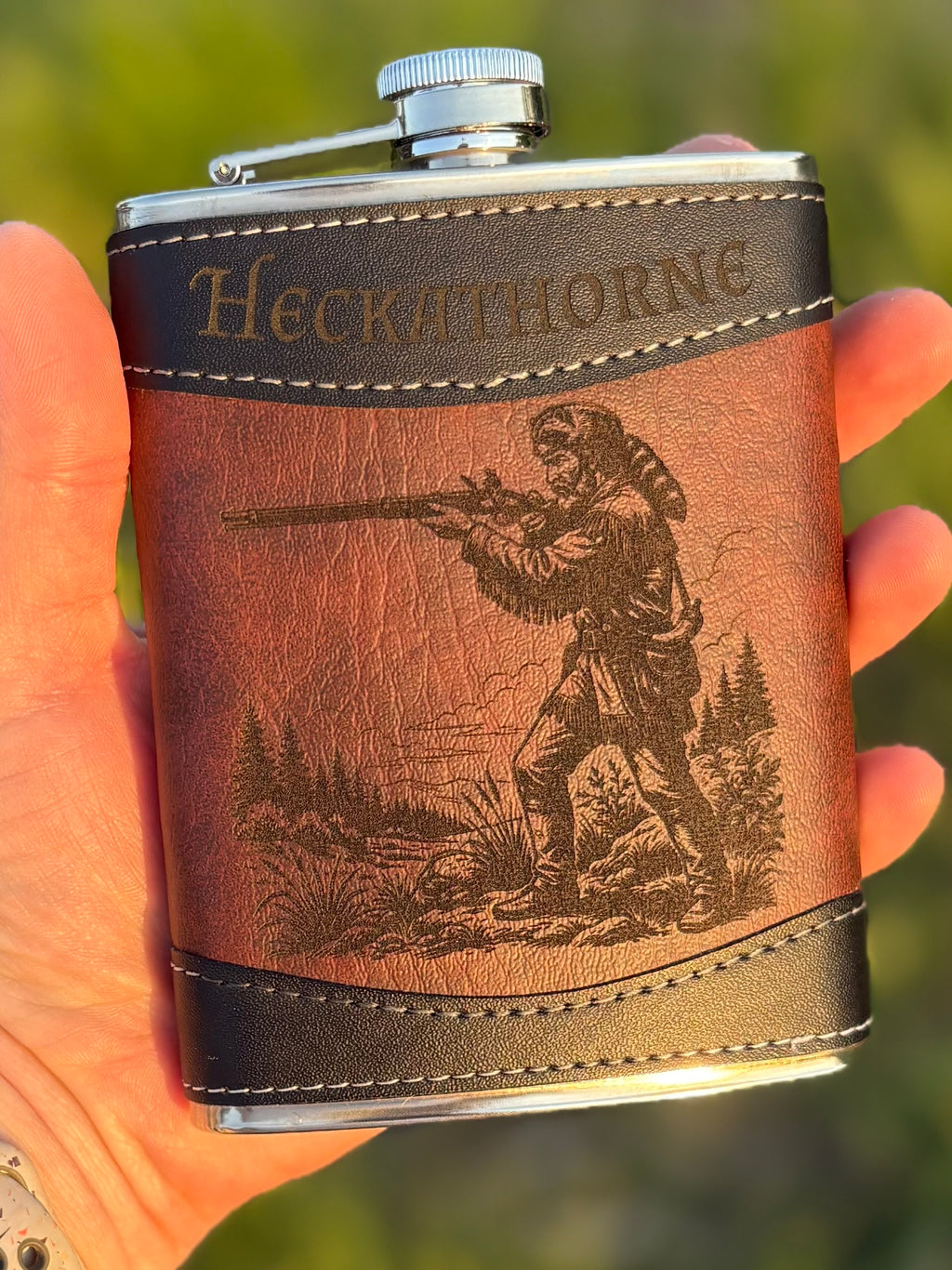Leather Wrapped Flask