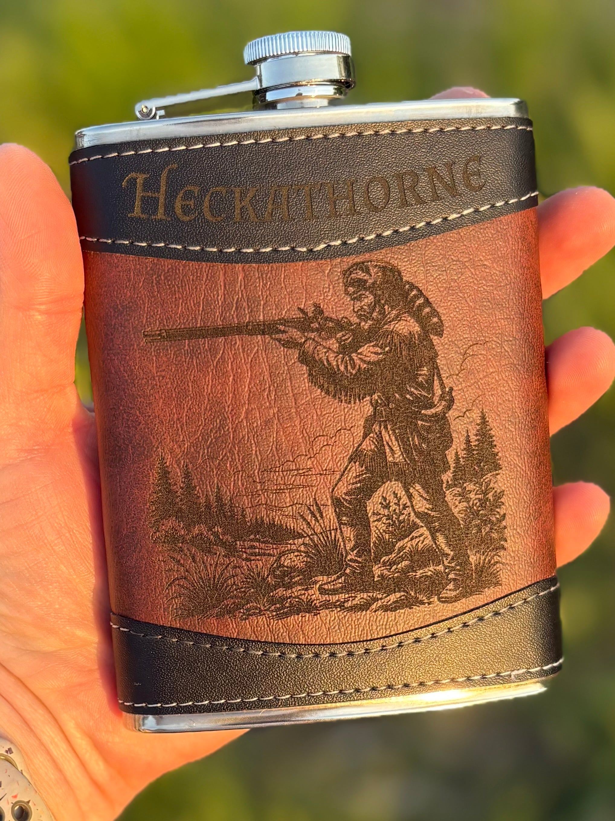 Leather Wrapped Flask