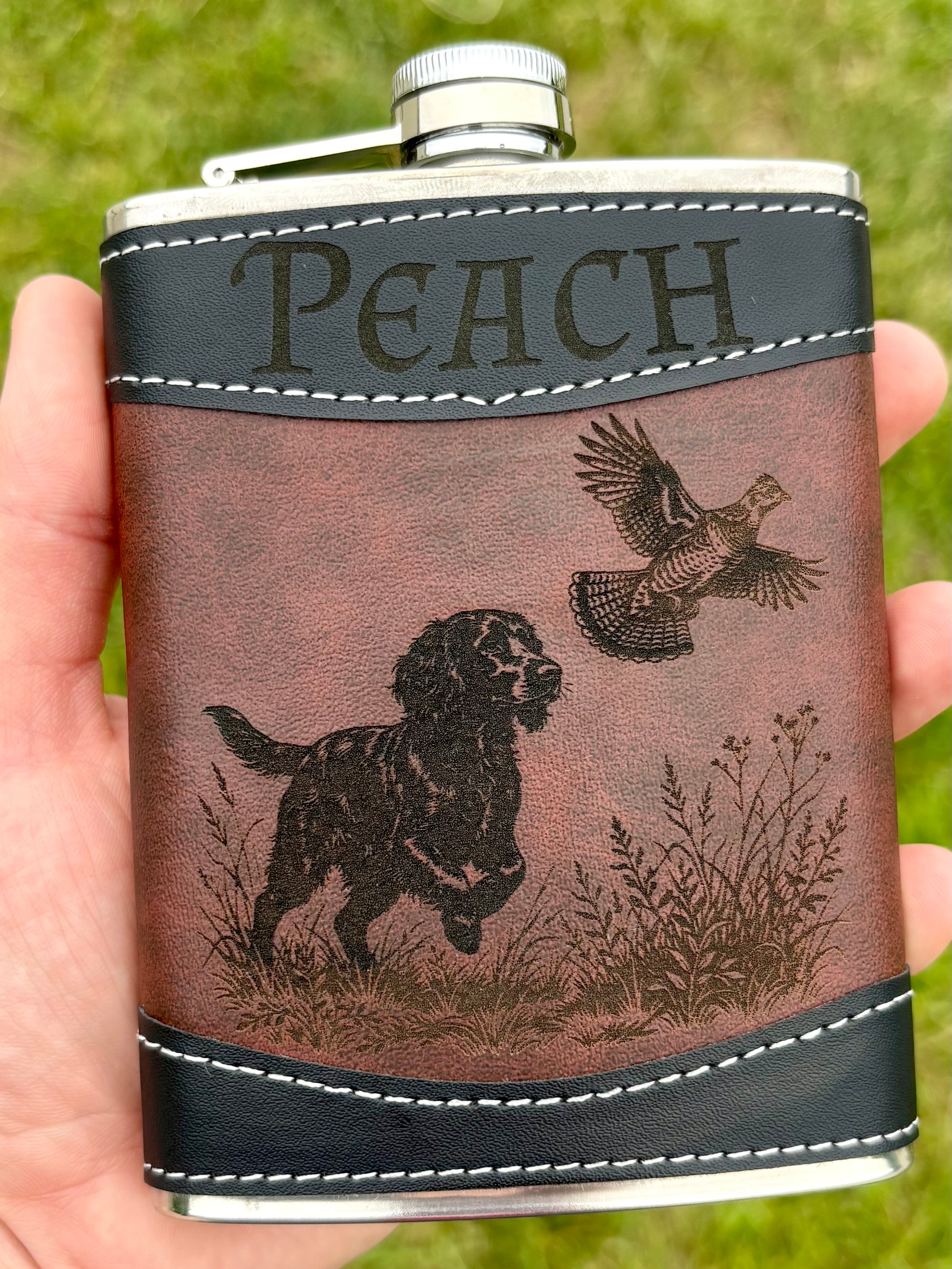Leather Wrapped Flask