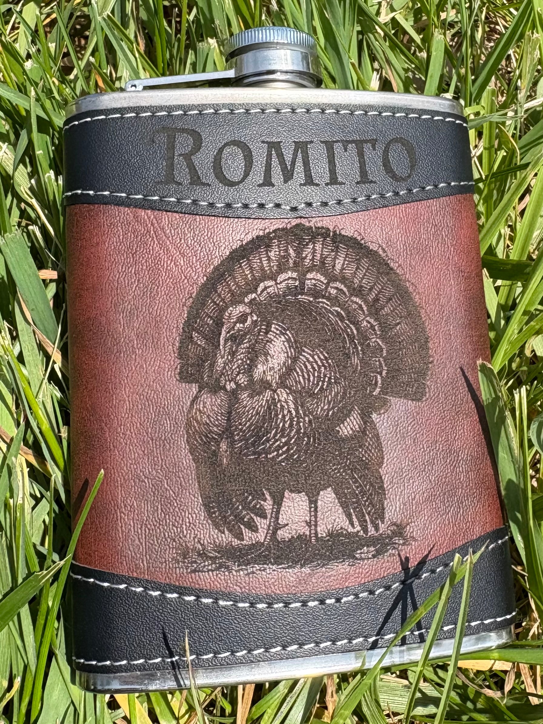 Leather Wrapped Flask