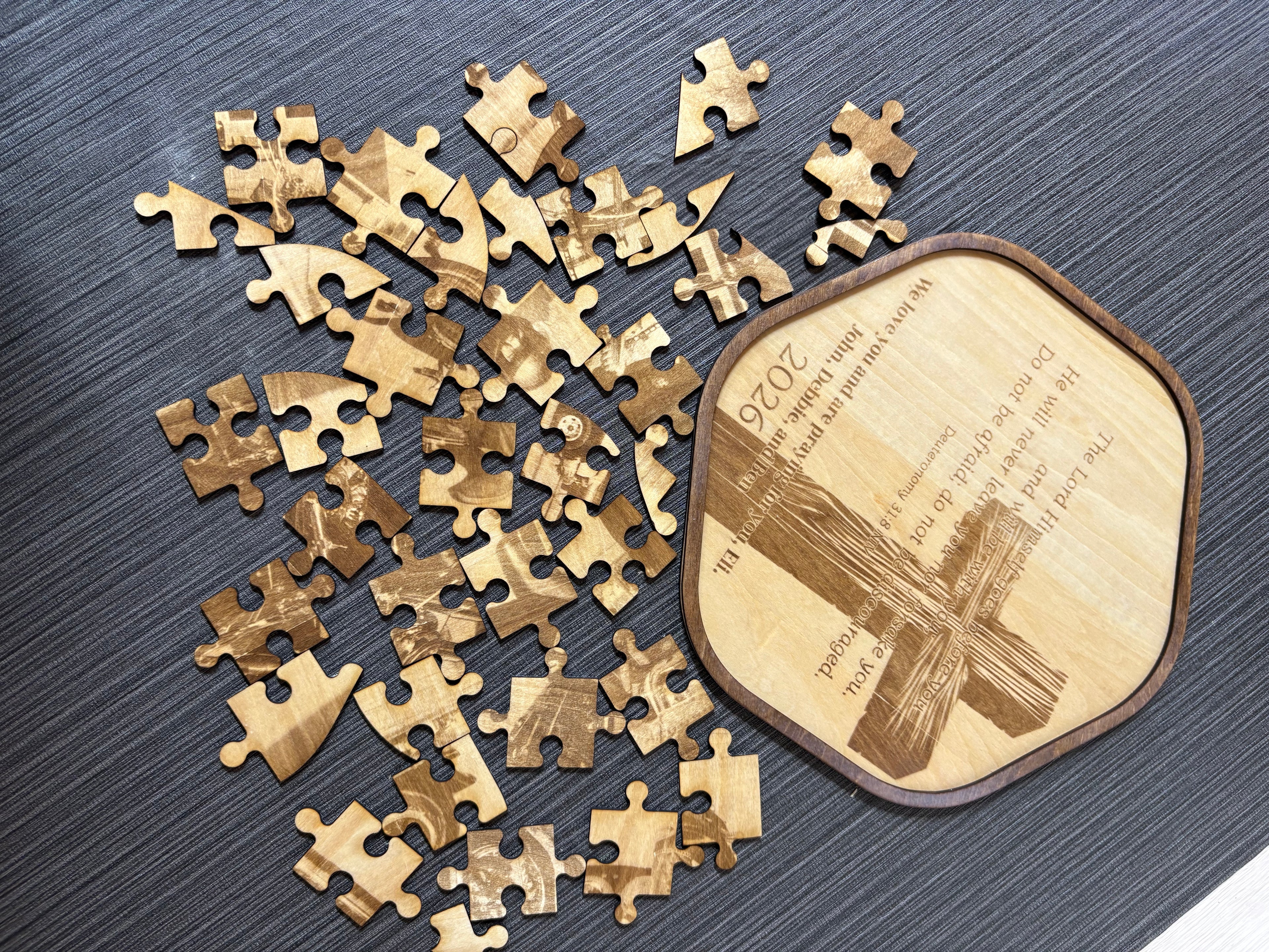 Custom engraved puzzle