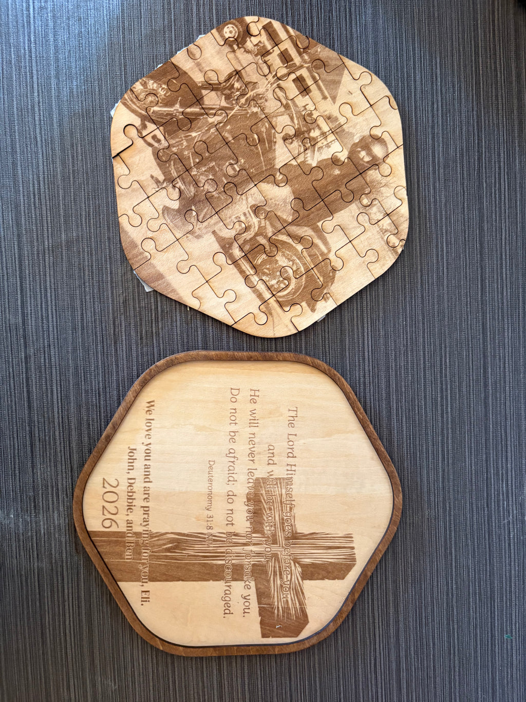 Custom engraved puzzle