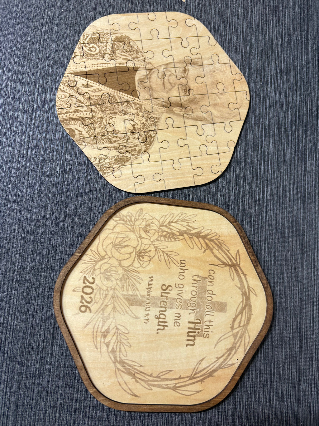 Custom engraved puzzle