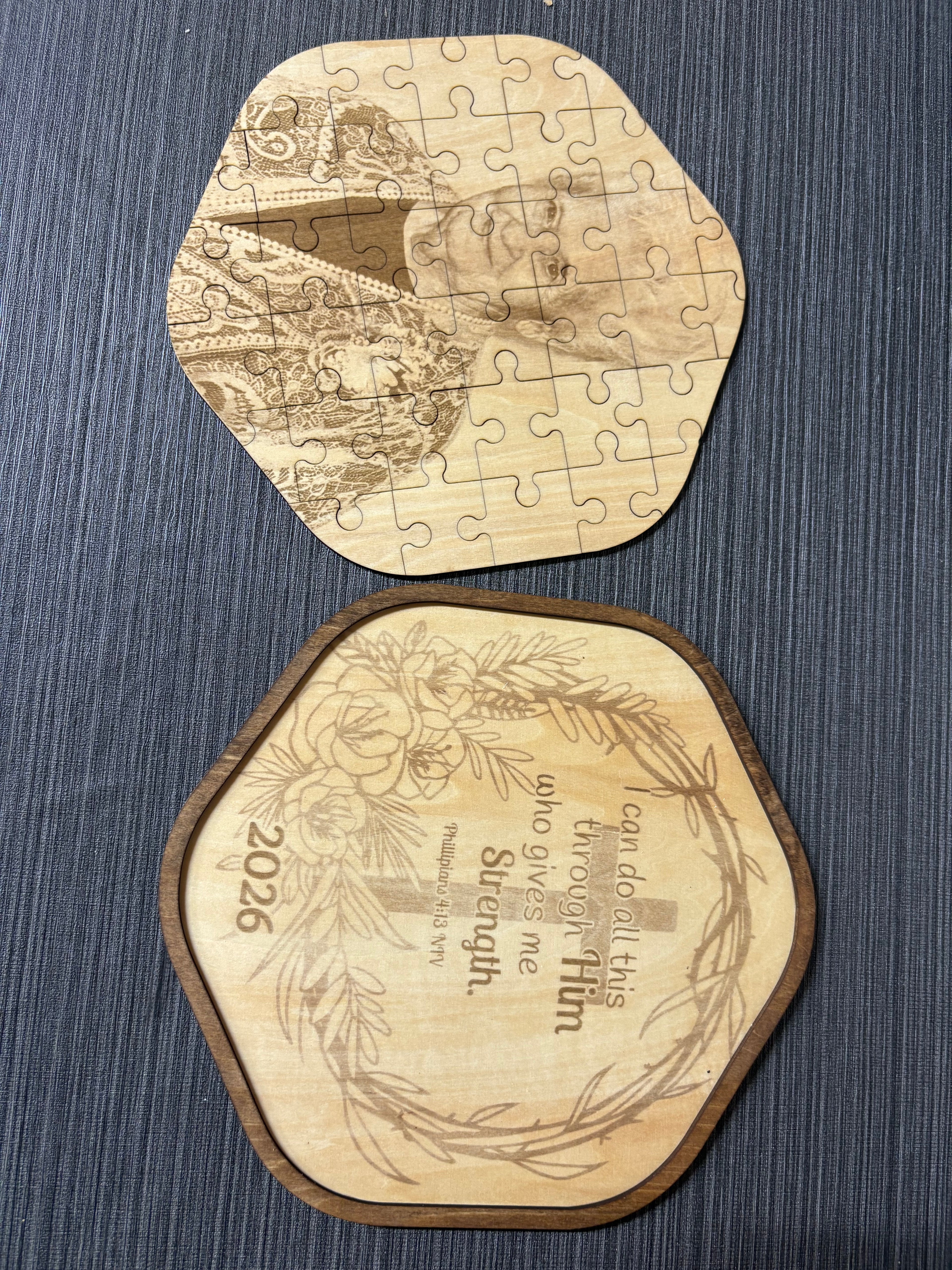 Custom engraved puzzle